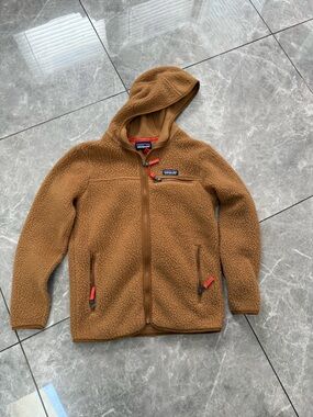Patagonia Brown Hooded Retro Fleece Jacket